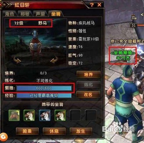 轩辕传奇怎么抓坐骑