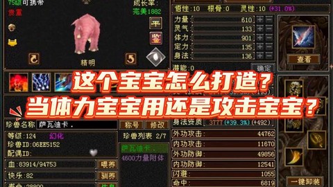 天龙八部宝宝技能怎么上